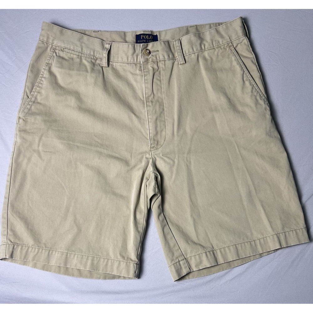 Polo Ralph Lauren Classic Fit 9" Shorts Men's Size 35 Khaki Chino